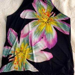 Flower print spaghetti strap summer top